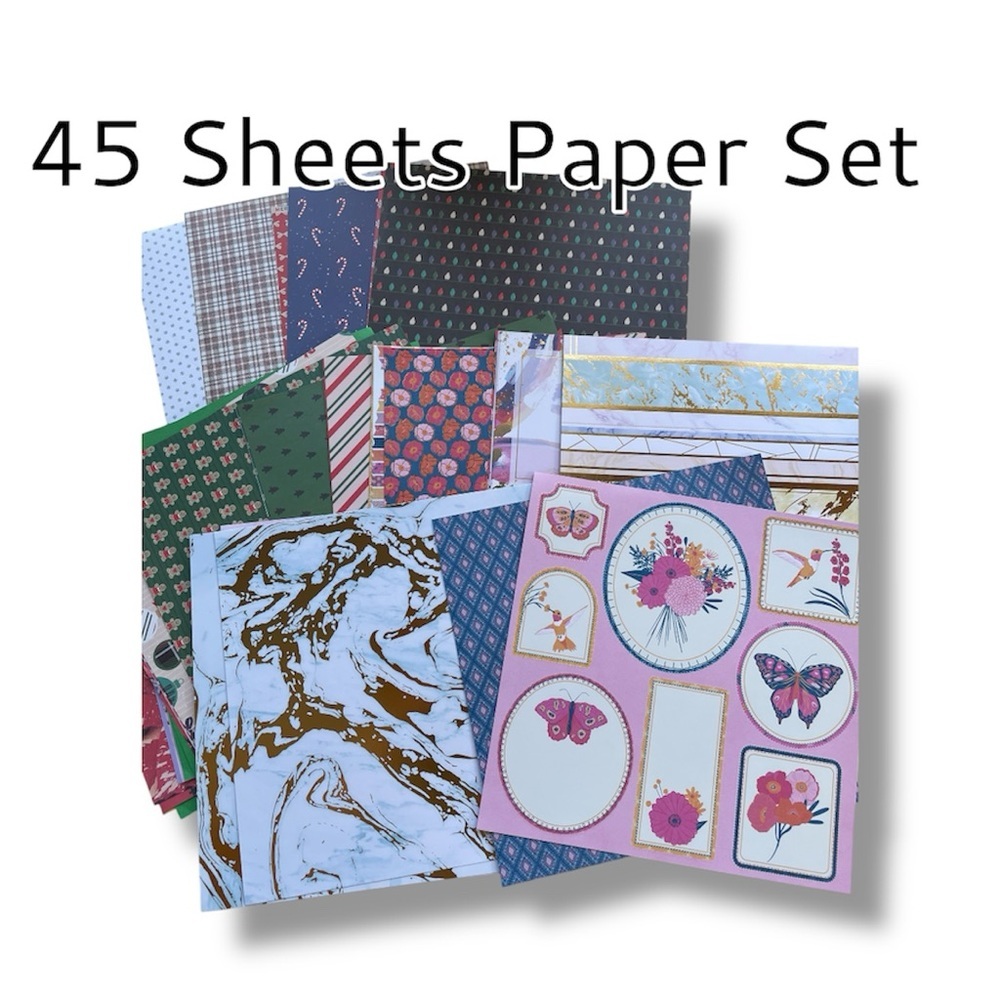 45 SHEETS Acid Free Paper 12x12 Craftsmith & Recollections